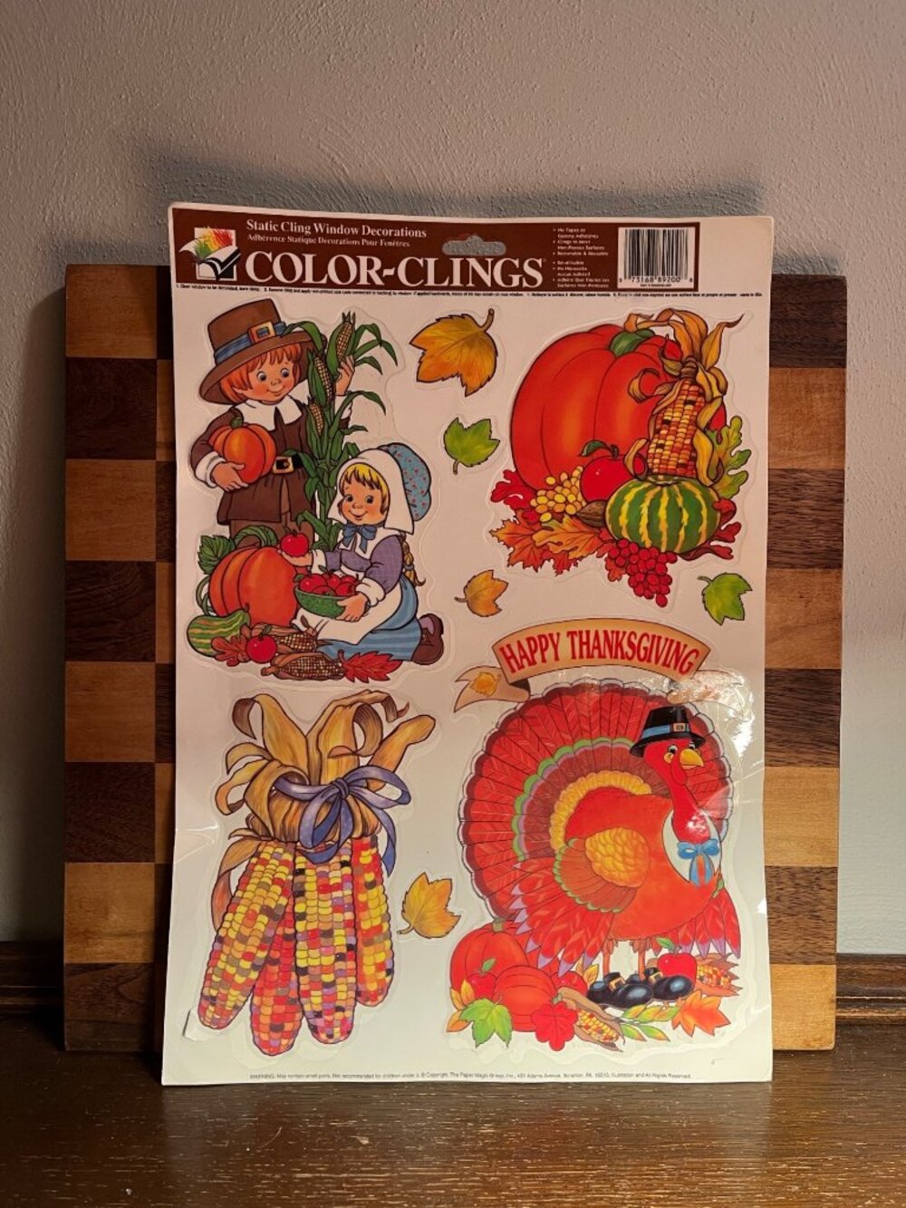 Vintage Thanksgiving Window Clings A958